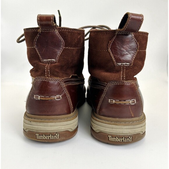 Timberland Pendleton Boots Mens Sz 13 Brown Leather Plaid Lining Hiking 9755R main image 6